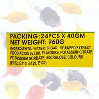 Wobbli Assorted Jellies 40g - 24 Piece Pack