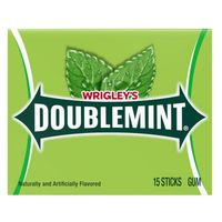 Wrigleys Doublemint Chewing Gum 10 Pack 15 Sticks Each