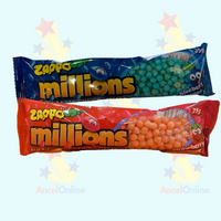 Zappo Millions Variety Strawberry Blueberry Flavour 75g - 6 Pack