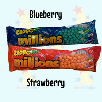 Zappo Millions Variety Strawberry Blueberry Flavour 75g - 6 Pack