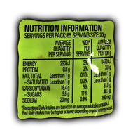 Allen’s Strawberries and Cream 1.3kg bag of gummy lollies – Australian candy perfect for parties, Halloween, or lolly buffets, with no artificial colours. - Nutrition Information