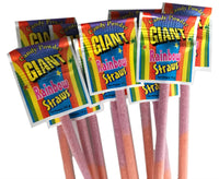 Giant Rainbow Sherbet Straw 13g - 140 Pack - Aussie Variety-AU Ancel Online