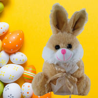 Bunny With Bag 18cm Brown Soft Plush - Aussie Variety-AU Ancel Online