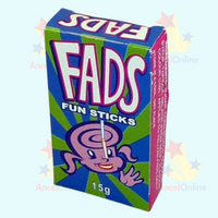 Fads Fun Sticks 15g - 48 Pack - Fyna - Aussie Variety-AU Ancel Online
