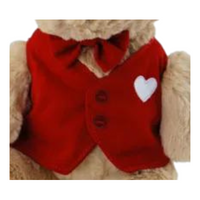 Love Teddy Bear With Red Vest 26cm - Aussie Variety-AU Ancel Online