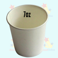 White 7oz Disposable x 500 Paper Cups 207ml Water Dispenser Cooler Cup
