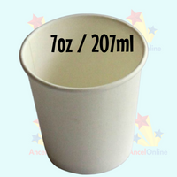 White 7oz Disposable x 500 Paper Cups 207ml Water Dispenser Cooler Cup
