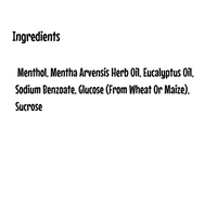 List of ingredients on a white background
