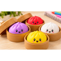 Solid Colour Dumpling Squishy Toy 8.5cm – Cute Novelty Toy 1 Piece Assorted Colours
