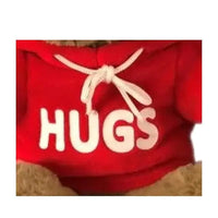 Brown Teddy Bear Hugs With Red Hoodie 25cm – Valentine Keepsake Gift
