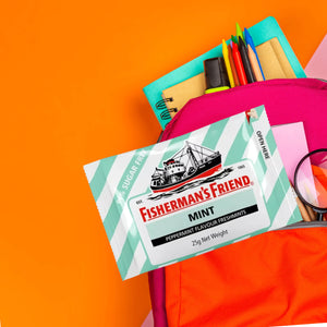 Fisherman’s Friend Peppermint Sugar Free Lozenges – 12 x 25g Packs for Sore Throat and Cough Relief