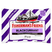 Fishermans Friend Blackcurrant Menthol Lozenges 25 g x 12 Packs
