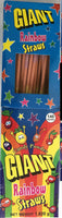 Giant Rainbow Sherbet Straw 13g - 140 Pack
