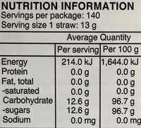 Giant Rainbow Sherbet Straw 13g  - 20 Pack
