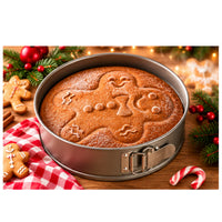 Christmas Gingerbread Man Springform Cake Tin 26cm Non-Stick Round Baking Pan – Cucina – 1 Piece
