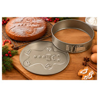 Christmas Gingerbread Man Springform Cake Tin 26cm Non-Stick Round Baking Pan – Cucina – 1 Piece
