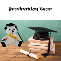 Congratulations Graduation Autograph Bear with Pen 20cm – Graduation Keepsake Gift
