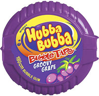 Hubba Bubba Tape Grape 56g - 12  Piece Pack
