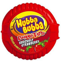 Hubba Bubba Tape Strawberry 56g - 12  Piece Pack
