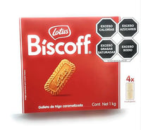 Lotus Biscoff - 1Kg Caramelised Biscuit - 4 x 250g Pack
