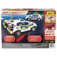 Meccano Junior RC Police Car building kit with tools and controller STEM toy ages 5 plus
