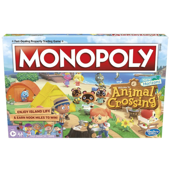 Monopoly Animal Crossing New Horizons Edition board game ages 8 plus 2 to 4 players
