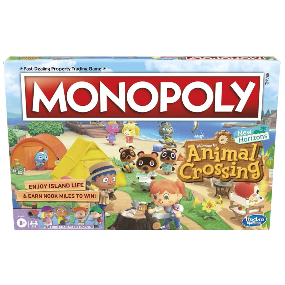 Monopoly Animal Crossing New Horizons Edition board game ages 8 plus 2 to 4 players