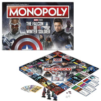 Monopoly The Falcon and The Winter Soldier Edition Marvel board game ages 14 plus 2 to 6 players
