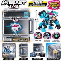 MrBeast Lab Tiger 6.5" Collector Figure – Mystery Platinum Tiger

