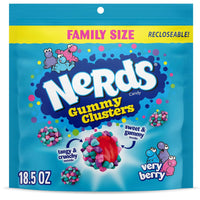 Nerds Gummy Clusters Very Berry 524g resealable big bag candy
