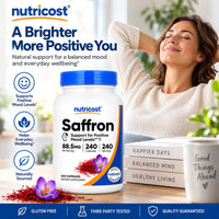 Nutricost Saffron 88.5mg – 240 Capsules
