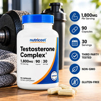 Nutricost Testosterone Complex 1800mg 90 Capsules

