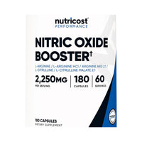 Nutricost Nitric Oxide Booster 2250mg Per Serving 180 Capsules
