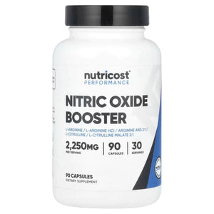 Nutricost Nitric Oxide Booster 2250mg Per Serving 90 Capsules