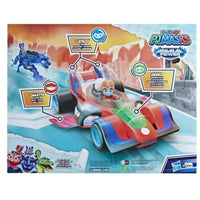 PJ Masks Animal Power Flash Cruiser vehicle toy with Carly figure lights and sounds ages 3 plus
