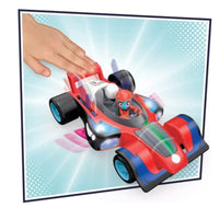PJ Masks Animal Power Flash Cruiser vehicle toy with Carly figure lights and sounds ages 3 plus
