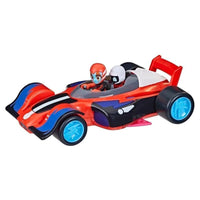 PJ Masks Animal Power Flash Cruiser vehicle toy with Carly figure lights and sounds ages 3 plus
