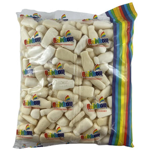 Rainbow Confectionery Milk Bottles 1kg Bag New Zealand Candy