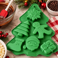 Christmas Tree Silicone Baking Mould Green 21x18.5cm – Festive Chocolate And Treat Mould 1pc (Copy)
