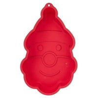 Christmas Santa Silicone Cake Mould 29.5x22.5cm Red Shaped Baking Pan 1pc (Featured Image)
