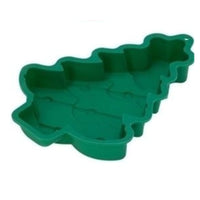 Christmas Tree Silicone Cake Mould 29.5x22.5cm Green Festive Baking Pan 1pc
