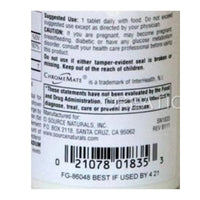 Source Naturals Vanadium with Chromium 90 Tablets Mineral Supplement
