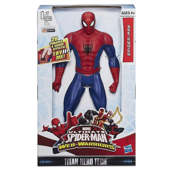Marvel Titan Hero Tech Electronic Spider-Man 12 inch action figure toy with sounds ages 4 plus