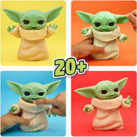 Star Wars The Mandalorian Mixin Moods Grogu Action Figure Toy – Poseable Collectible Baby Yoda

