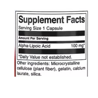 Swanson Alpha Lipoic Acid 100 mg 120 Capsules
