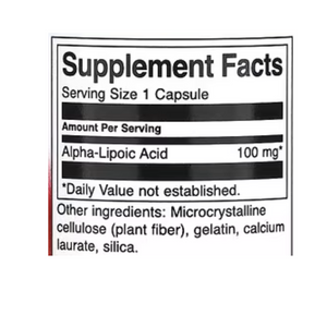 Swanson Alpha Lipoic Acid 100 mg 120 Capsules