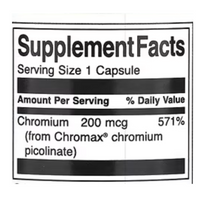 Swanson Chromium Picolinate 200 mcg 60 Capsules
