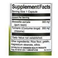 Swanson Full Spectrum Boswellia And Curcumin 300 mg 60 Capsules
