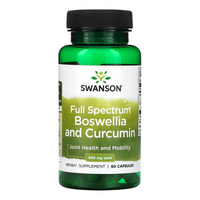 Swanson Full Spectrum Boswellia And Curcumin 300 mg 60 Capsules (Featured Image)
