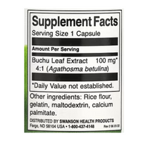 Swanson Buchu Leaf Full-Spectrum 100mg 60 Capsules
